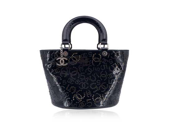 CHANEL Borsa Shopper in Pelle Lucida Col. Nero CC M