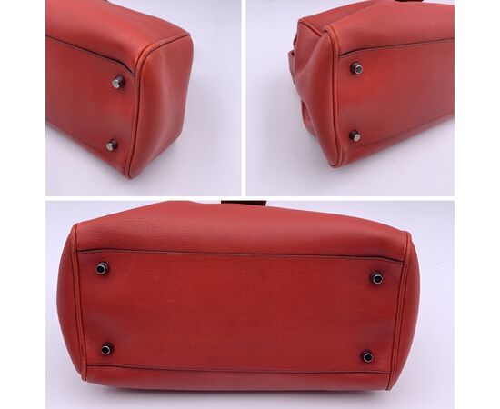 PRADA Borsa a Mano Vintage in Pelle Col. Rosso BN0437 M