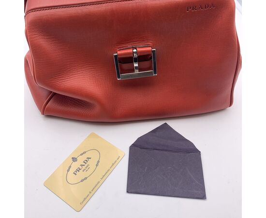 PRADA Borsa a Mano Vintage in Pelle Col. Rosso BN0437 M