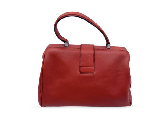 PRADA Borsa a Mano Vintage in Pelle Col. Rosso BN0437 M