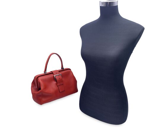 PRADA Borsa a Mano Vintage in Pelle Col. Rosso BN0437 M