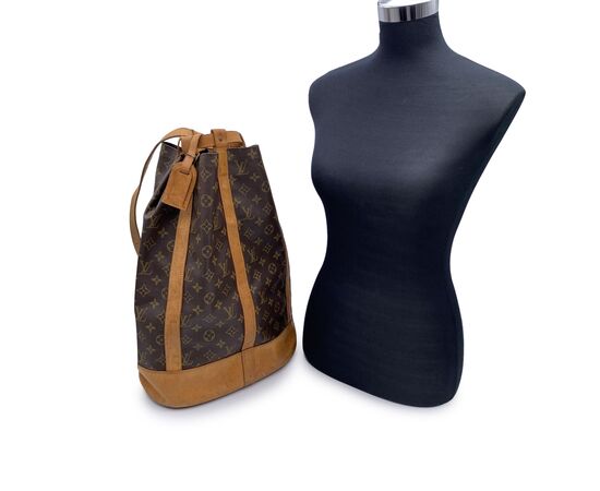 LOUIS VUITTON Zaino Vintage in Tela Col. Marrone Randonnee L