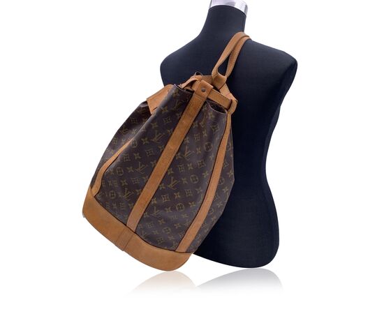 LOUIS VUITTON Zaino Vintage in Tela Col. Marrone Randonnee L
