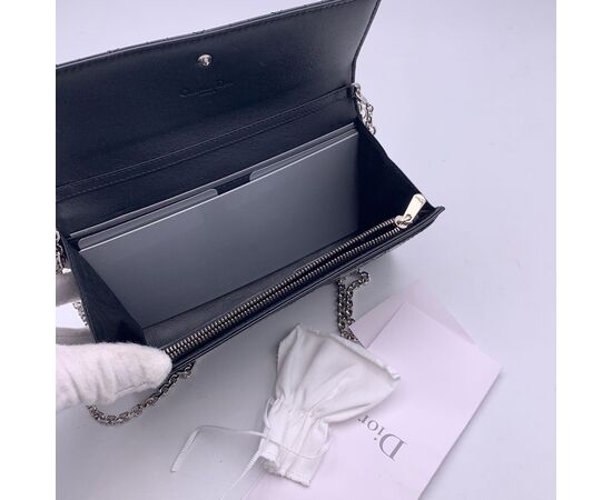 CHRISTIAN DIOR Pochette in Pelle Lucida Col. Nero Lady Dior M