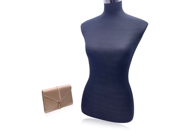 YVES SAINT LAURENT Pochette Vintage in Tela Col. Beige S