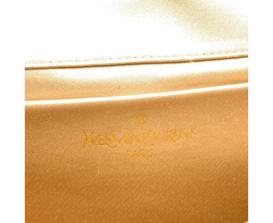YVES SAINT LAURENT Pochette Vintage in Tela Col. Beige S