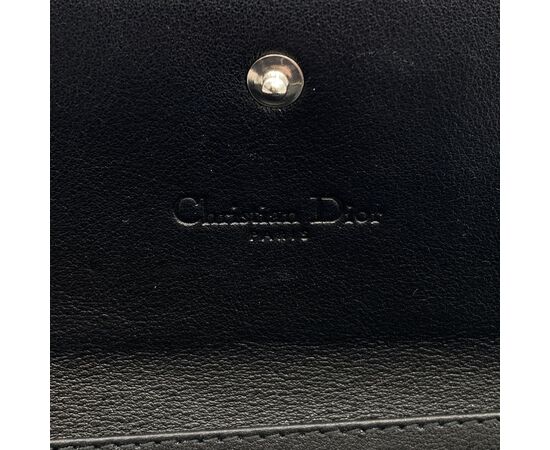 CHRISTIAN DIOR Pochette in Pelle Lucida Col. Nero Lady Dior M