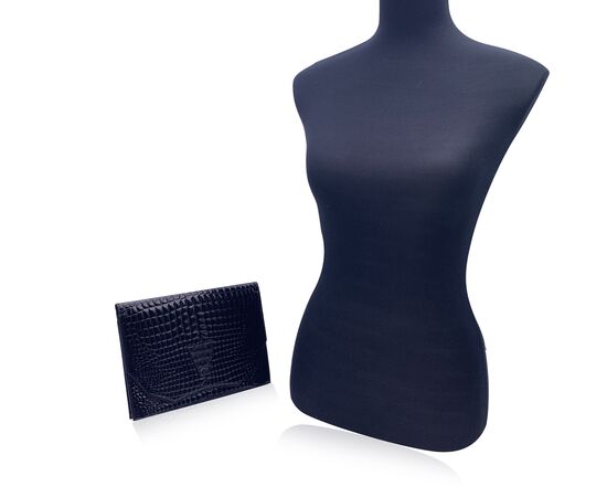 YVES SAINT LAURENT Pochette Vintage in Pelle Lucida Col. Nero S