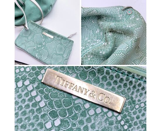TIFFANY & CO Borsa Shopper in Camoscio Col. Verde M