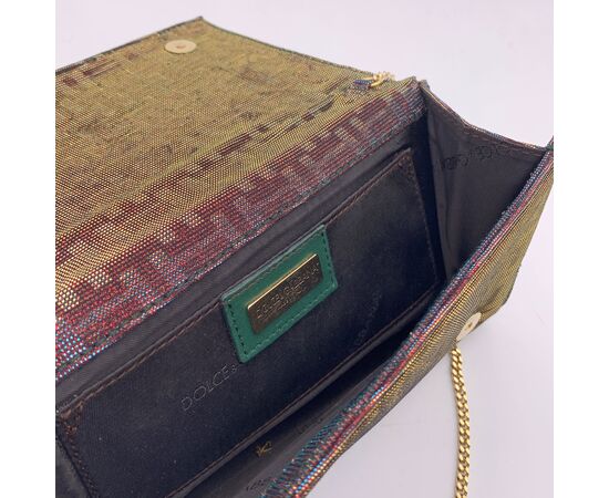 DOLCE & GABBANA Borsa a Tracolla in Tela Col. Multicolore S