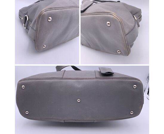 YVES SAINT LAURENT Borsa Shopper in Pelle Col. Grigio Muse L