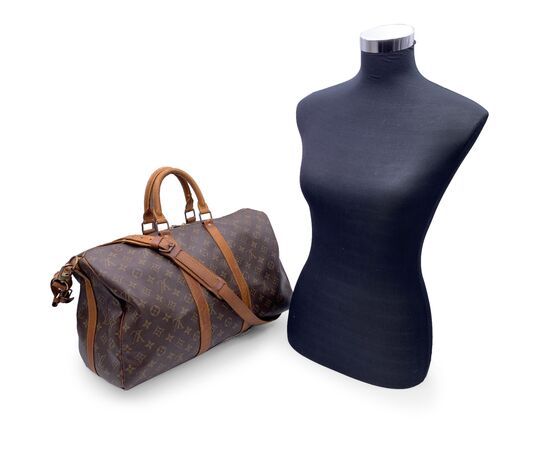 LOUIS VUITTON Borsa da Viaggio in Tela Col. Marrone Keepall L