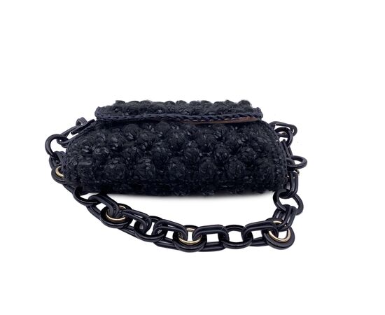 M MISSONI Borsa a Tracolla in Lana Col. Nero S