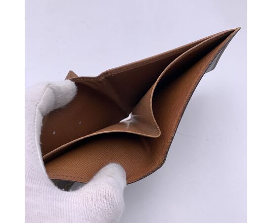 LOUIS VUITTON Portafoglio Vintage in Tela Col. Marrone S