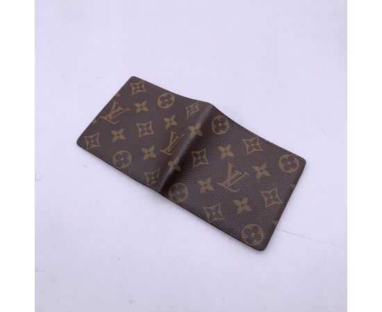 LOUIS VUITTON Portafoglio Vintage in Tela Col. Marrone S