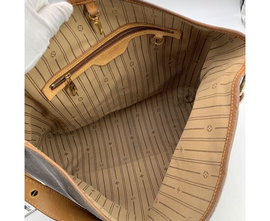 LOUIS VUITTON Borsa Shopper in Tela Col. Marrone Delightful M