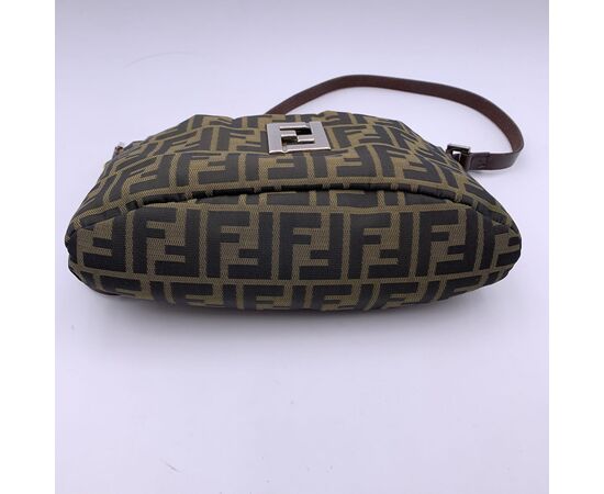 FENDI Borsa a Tracolla in Tela Col. Marrone Zucca S