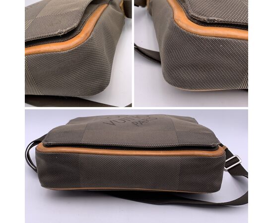 LOUIS VUITTON Borsa a Tracolla in Tela Col. Marrone Terre Damier Geant Messenger M