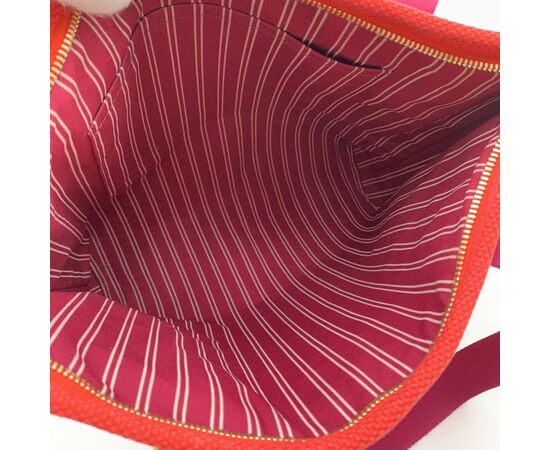 LOUIS VUITTON Borsa Shopper in Tela Col. Rosso Antigua M