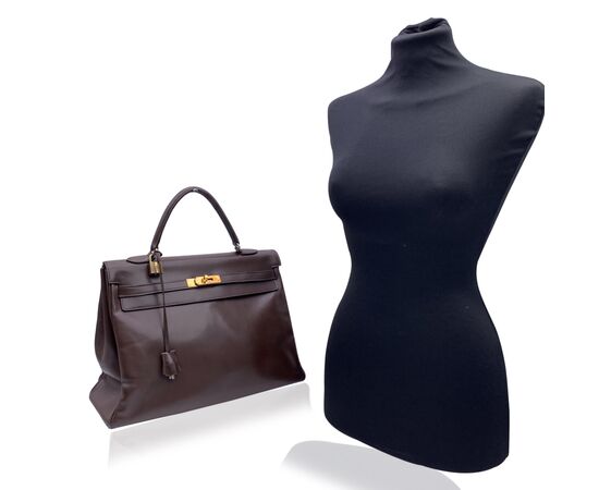 HERMES Borsa a Mano Vintage in Pelle Col. Kelly 35 M