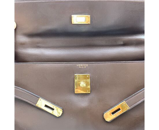 HERMES Borsa a Mano Vintage in Pelle Col. Kelly 35 M