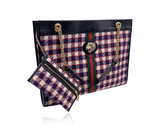 GUCCI Borsa Shopper in Lana Col. Multicolore L