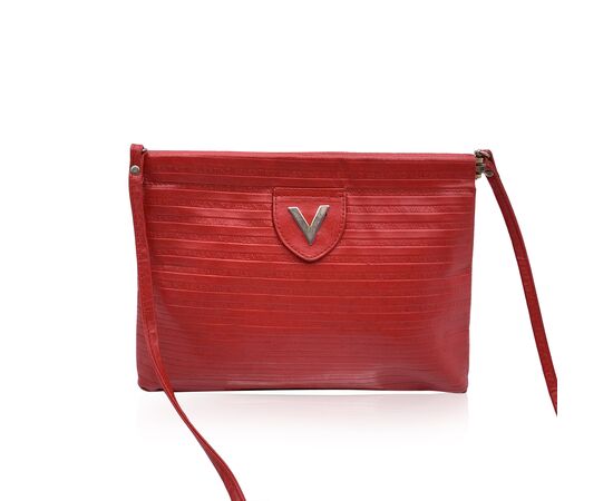 MARIO VALENTINO Borsa a Tracolla Vintage in Pelle Col. Rosso S
