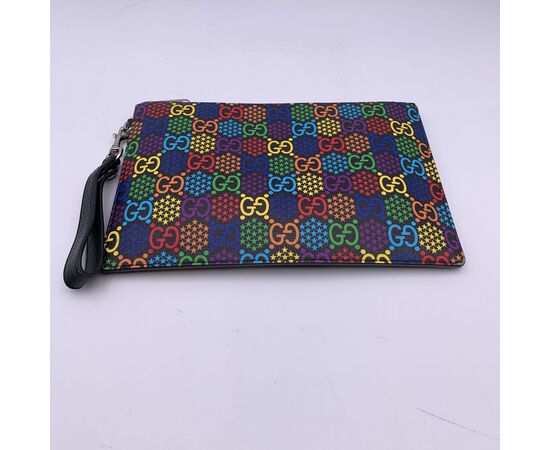 GUCCI Pochette in Tela Col. Multicolore Psychedelic M