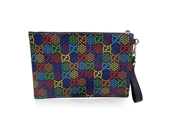 GUCCI Pochette in Tela Col. Multicolore Psychedelic M