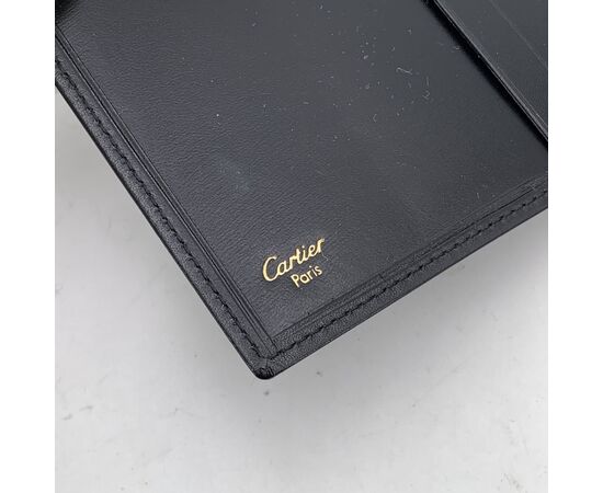 CARTIER Portafoglio Vintage in Pelle Col. Nero S