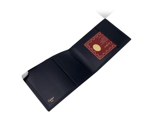 CARTIER Portafoglio Vintage in Pelle Col. Nero S