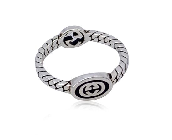GUCCI Anello in Argento Col. Argento GG Running