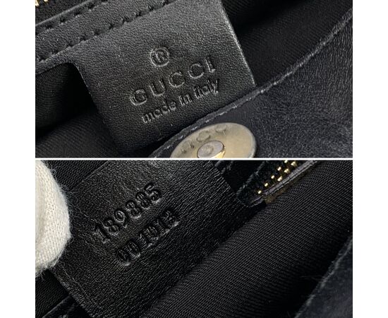 GUCCI Borsa Hobo in Tela Col. Nero M