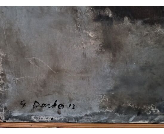 Dipinto olio su tela di Guglielmo Darbo - Astrattismo Concettuale 100 x 120