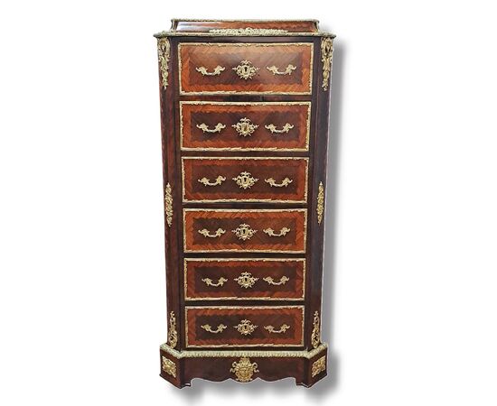 SECRETAIRE IN BOIS DE ROSE E PALISSANDRO - FRANCIA - NAPOLEONE III