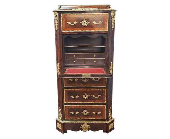 SECRETAIRE IN BOIS DE ROSE E PALISSANDRO - FRANCIA - NAPOLEONE III