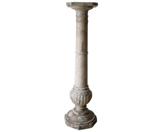 Colonna antica in marmo giallo metà sec. XIX PREZZO TRATTABILE