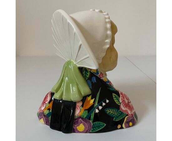 ESSEVI, Sandro Vacchetti, La campagnola bella, Scultura busto di donna ceramica