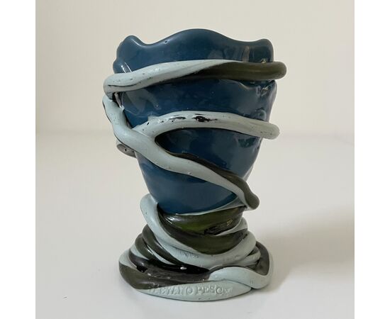 GAETANO PESCE, Fish Design, quattro vasi spaghetti resina colorata