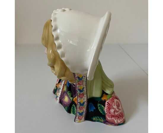 ESSEVI, Sandro Vacchetti, La campagnola bella, Scultura busto di donna ceramica