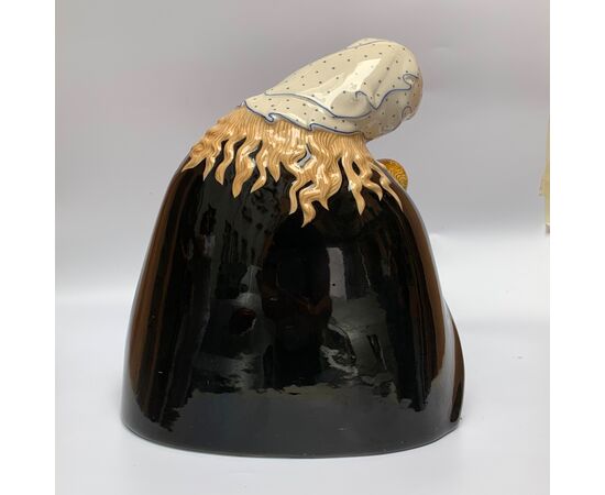 LENCI, SANDRO VACCHETTI, Madonna, ceramica decorata a mano