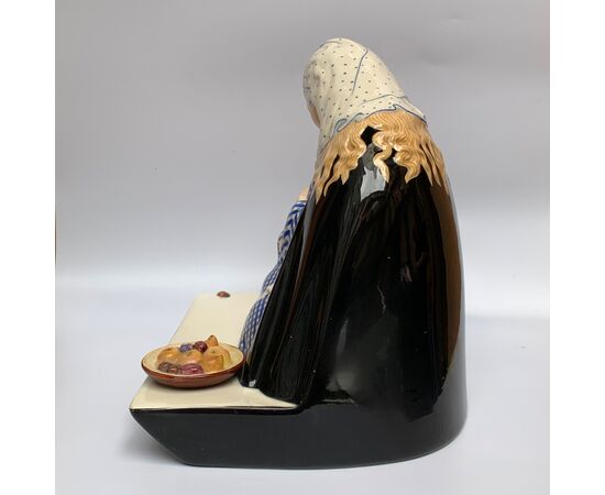 LENCI, SANDRO VACCHETTI, Madonna, ceramica decorata a mano