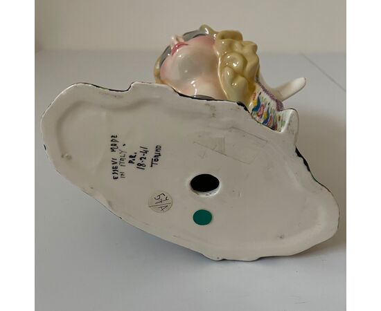 ESSEVI, Sandro Vacchetti, La campagnola bella, Scultura busto di donna ceramica