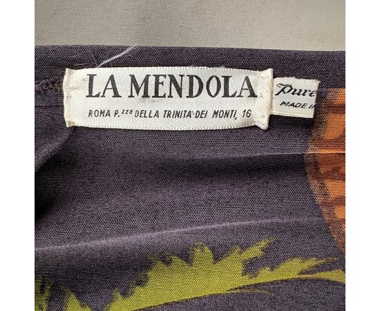 La Mendola Vestito in Seta Col. Grigio Evening Gown 44