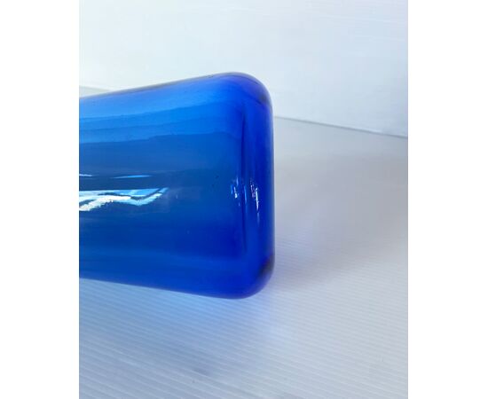 Vaso vetro di Murano blu