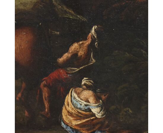 Dipinto Mosè fa scaturire l'Acqua dalla Roccia