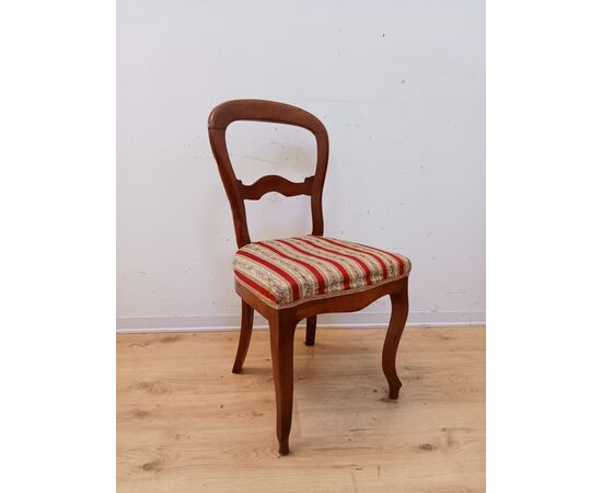 Sedia luigi filippo noce fine '800 - poltroncina