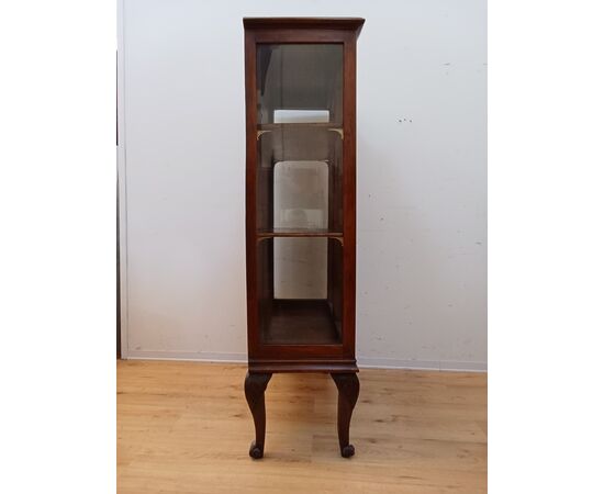 Vetrina in noce chippendale - primi '900 - vetrinetta - libreria