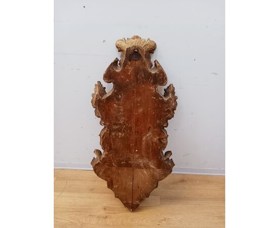 Specchiera stile '700 in legno scolpito e dorato - specchio veneziano - fine 800