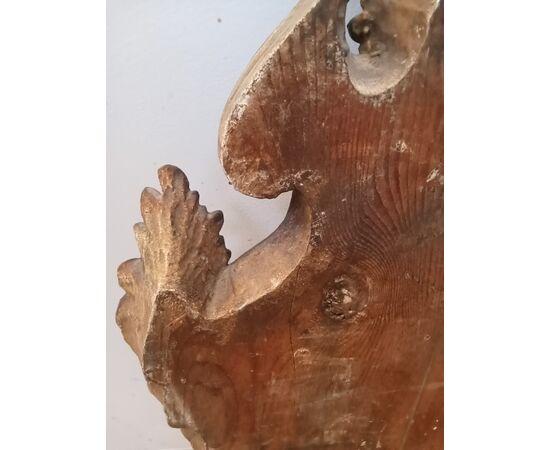 Specchiera stile '700 in legno scolpito e dorato - specchio veneziano - fine 800